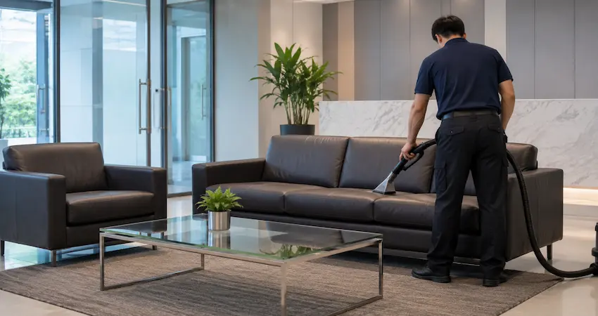Corporate Lounge Sofa Cleaning for B2B Front Offices